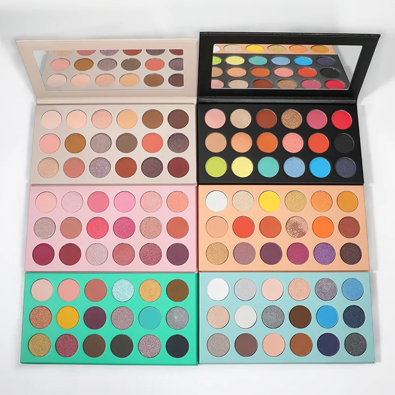 35 COLOR smoky makeup eye shadow warm colors earth tone natural color shimmer matte glimmer makeup plate beauty