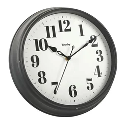 12 inch quartz analog silent non ticking round shape modern design wall clock