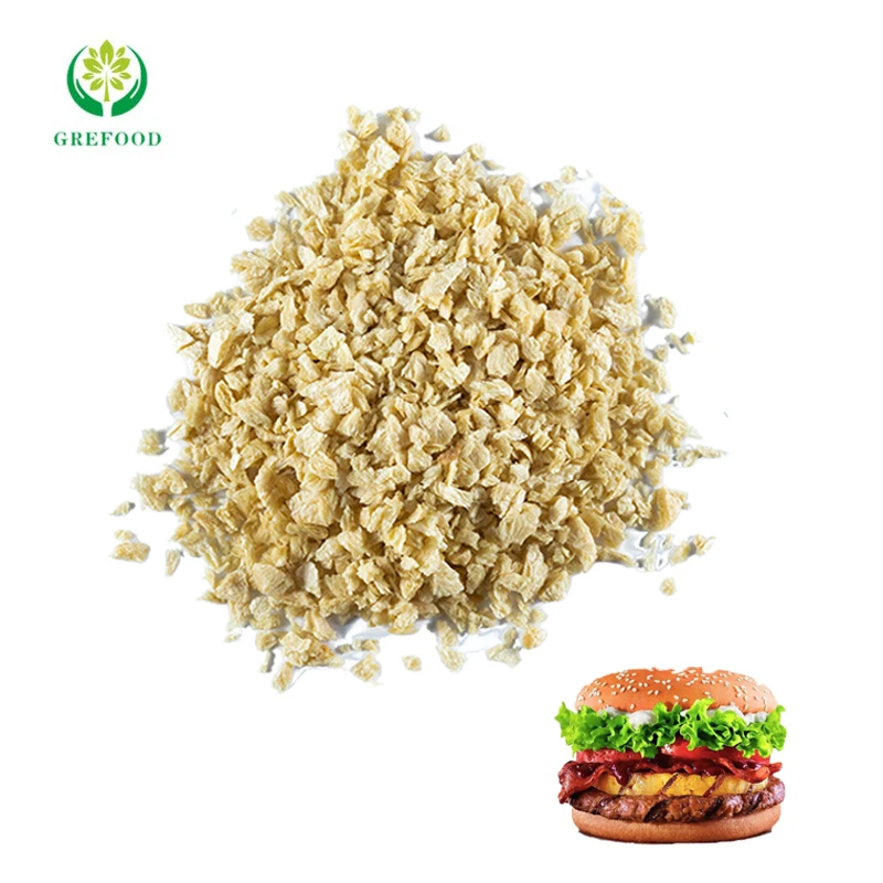 Granular TVP Rehydration Rate 1:3.8 for Sausage Hamburger Patties Ham Meat Patties
