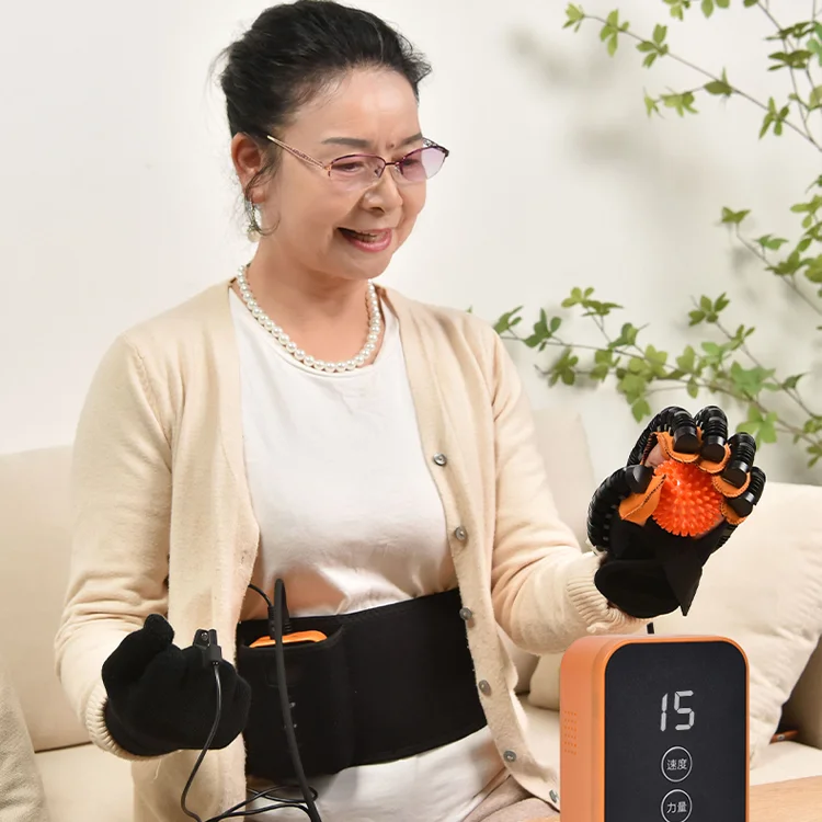 USB Portable Hand Rehabilitation Physiotherapy Robot Gloves Stroke Hemiplegia Hand Function Recovery Intelligent Finger Trainer