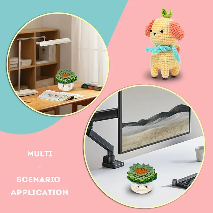 New fashion crochet kit for beginners pattern sewing machine novice easy knit plant doll