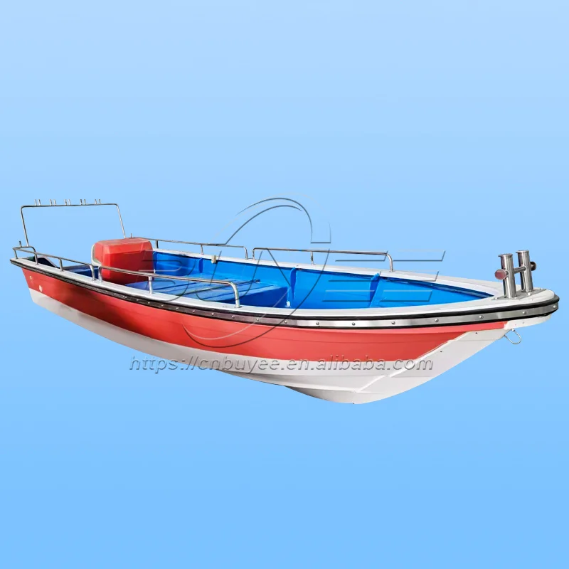 Factory direct sale stable sport cheap 22FT fiberglass fishing boats 5 person open cabin leisure yacht
