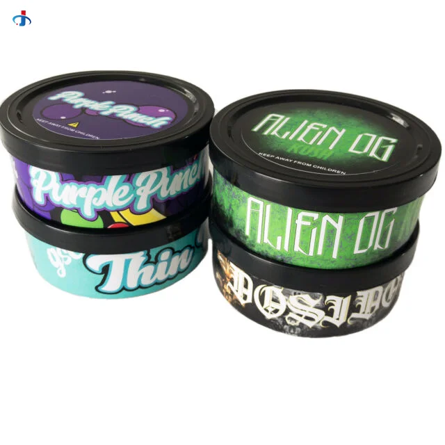 
Factory Supplier Round press tin can Mini tuna Metal Tin can with rull pull lip 