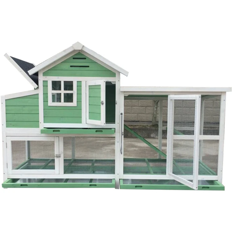Дешевая Большая деревянная складная Мобильная куриная курятника, куриная яичная клетка, дом