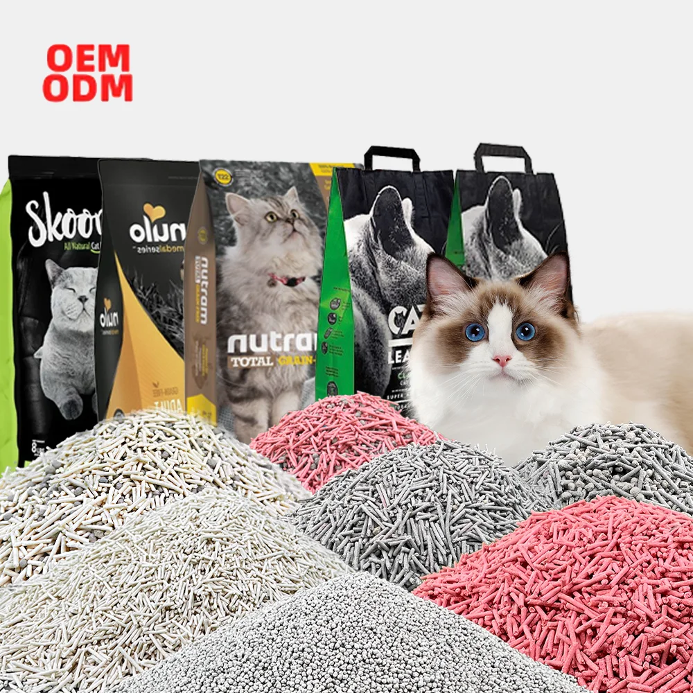 Quickly Absorb  Dust-Free Clumping Bentonite Tofu Cat Litter Sands for Cats OEM ODM BASTET