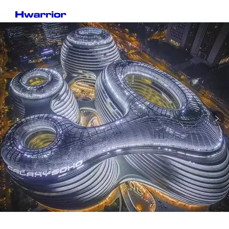 Factory supply low price low-e aluminum glass cladding wall system