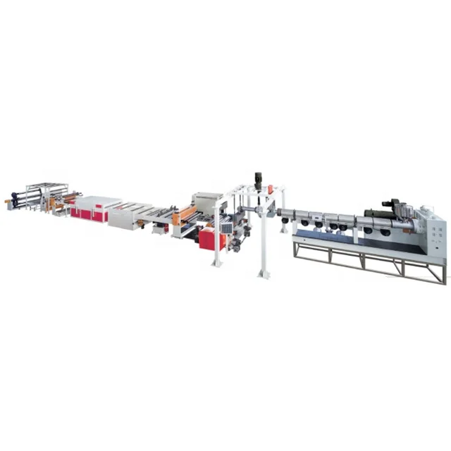 PC/PMMA/GPPS/APET(PETG) Plastic Sheet & Plate Extrusion Extruder Extruding line