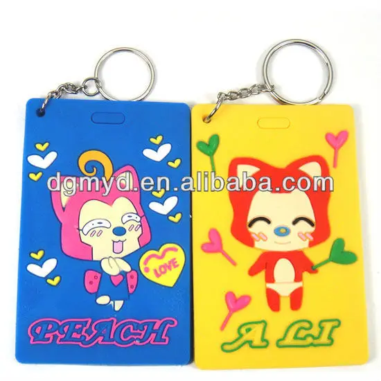 Custom soft rubber luggage tags pvc hand saw pvc handle transparent pvc label