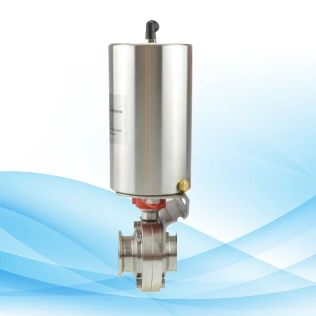 Electric-Pneumatic Actuated Butterfly Valve With Motorized Control