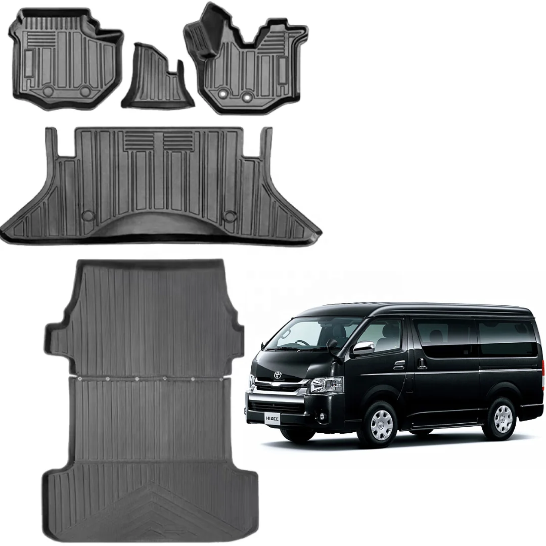 wholesale car mats floor TPE  popular 4x4 auto 3D 5D car  floor mat TPE  for TOYOTA HIACE 200 2014