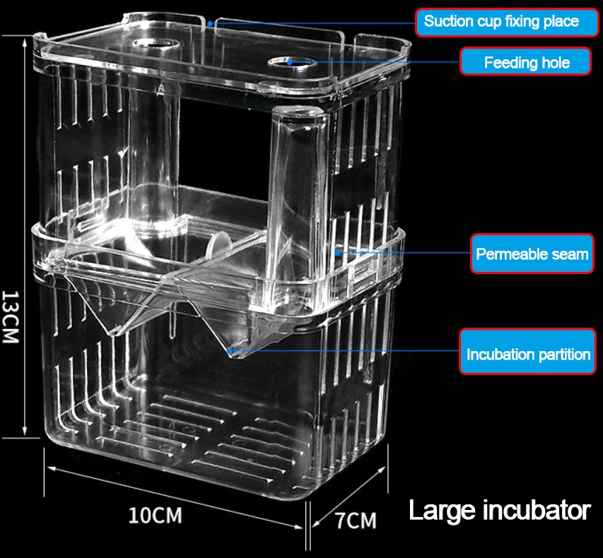 
Small fish breeding box aquarium non-acrylic isolation box spawning hatching spawning house box small fish guppy hatching 