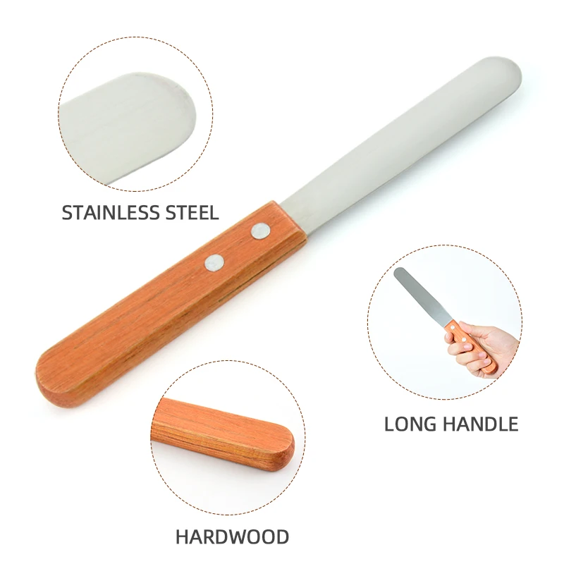 Waxkiss Hot Sale Professional Stainless Steel Wax Spatula Body Hair Removal Sticks Cosmetic Spatula Waxing Wooden Wax Spatulas