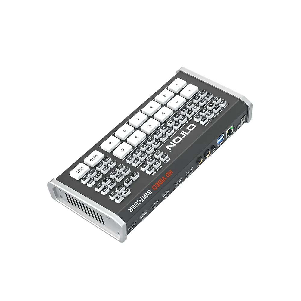 Oton Multi-camera Live production Video Switcher mixer with vertical streaming compete with Atem Mini Pro