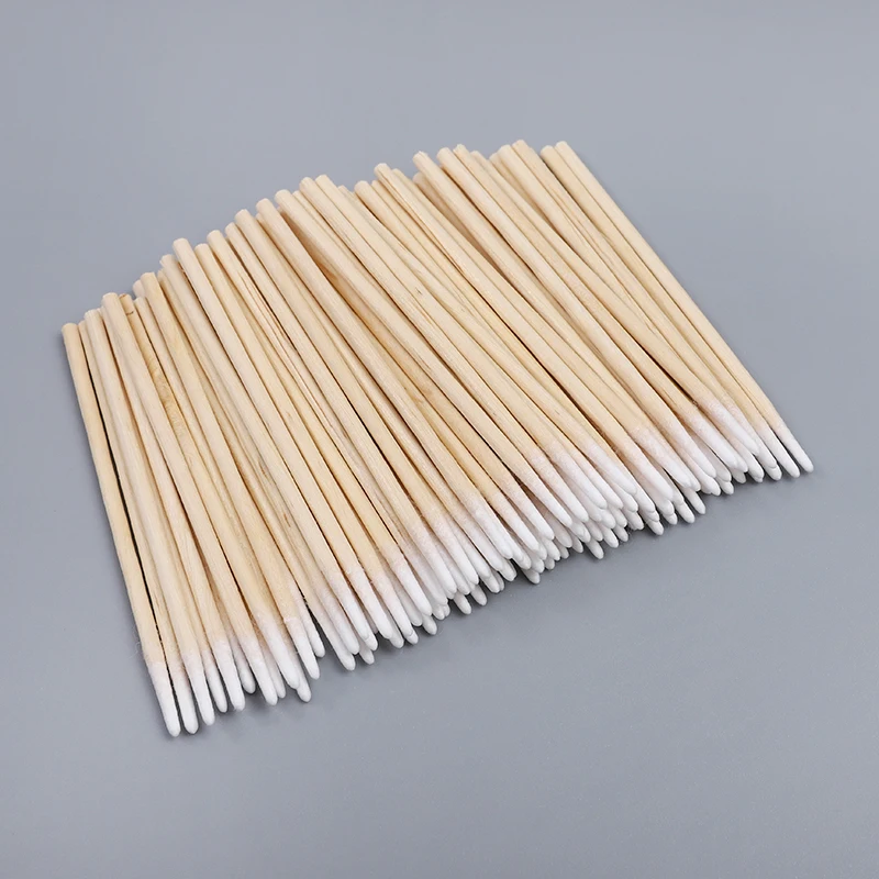 High-Quality Wooden Stick Mini Fine Point Q Tips Cotton Swab with Precision Tips for Perfect Tattoo Aftercare