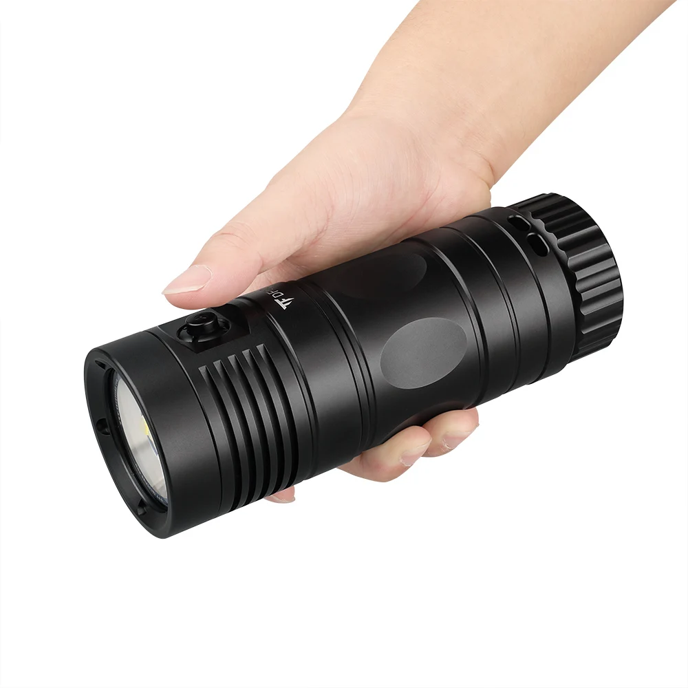 Светодиодные ультрафиолетовые фонари для подводного погружения с аквалангом TrustFire DF90 15000LM высокомощные пещерного дайвинга