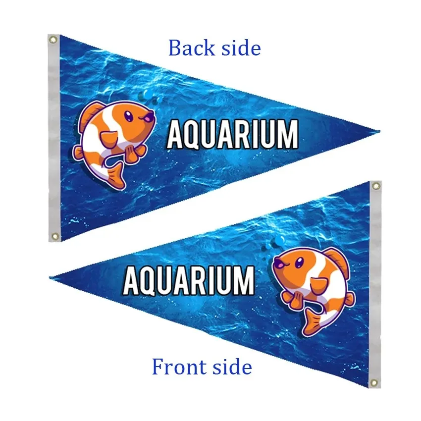 Custom Boat Flags 30x45cm 3 Layers Double Sided Banner Vivid Color Decoration Promotion Double Stitched
