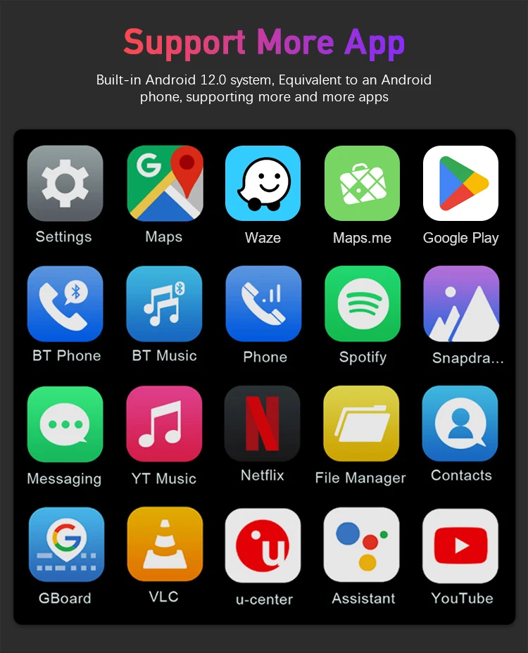 Универсальный Apple Ipad CarPlay Ai Box Android 12 8G + 128G/4G 16G беспроводной Car Play Авто Мини