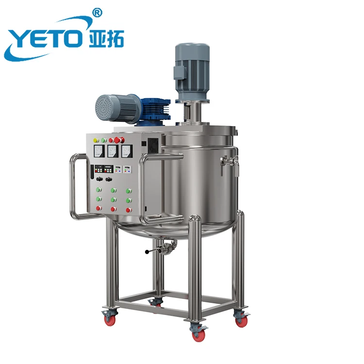 YETO Small Cleanser Steam Heat Diswashing Mixing Making Machinery Liquid Detergent Production Line Homogenizer Liquid Soap
