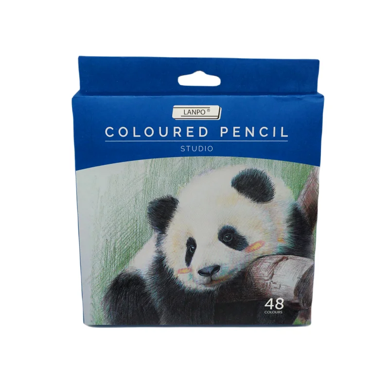 Colour Pencils For Kids, 12 colored pencils With Paper Box hexagonal shape