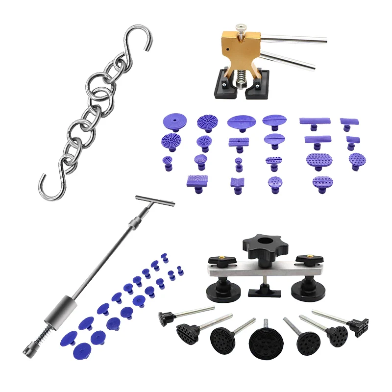 Hanging chain concave and convex repair tool, body sheet metal scratch free puller, suction and extraction