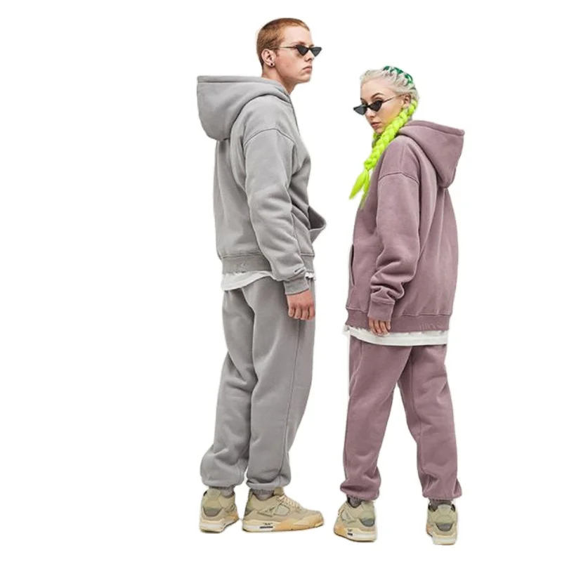 Winter sweatsuits unisex sets comfortable jogging suit men women tracksuits customizable sweatsuit unisex