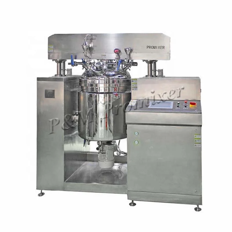 300L double cylinder  China Factory Stainless Steel Toothpaste Making Machine Vacuum Mixer Homogenizer Industrial Mixer Price