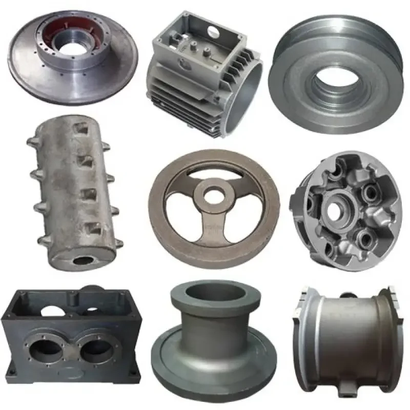 Custom shell mould casting carbon steel part engine block impeller pump motor housing dustproof sump casting