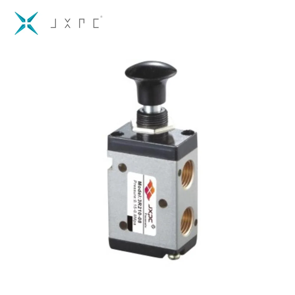 JXPC Type 5/2 Way 3/2 Way 1/4 Hand Switch Pneumatic Solenoid Valve for Gas General Application OEM & ODM Supported