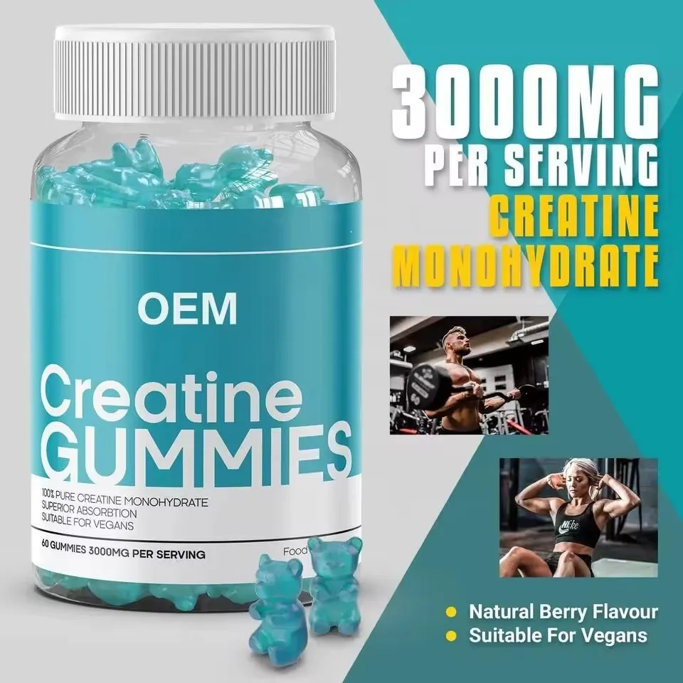 Creatine Monohydrate Gummies Muscle Building Creatine Gummies Energy Supplement Pre Workout Sports Nutrition Muscle Growth
