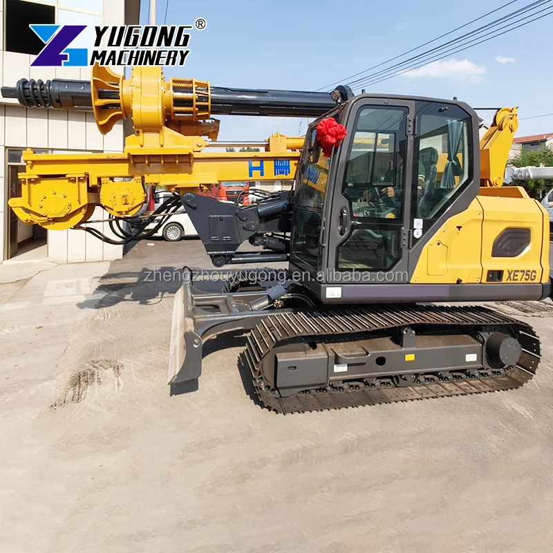 Fully Automatic Water Well Crawler Drilling Rig Track Roller Rotary Piling Drilling Rigs