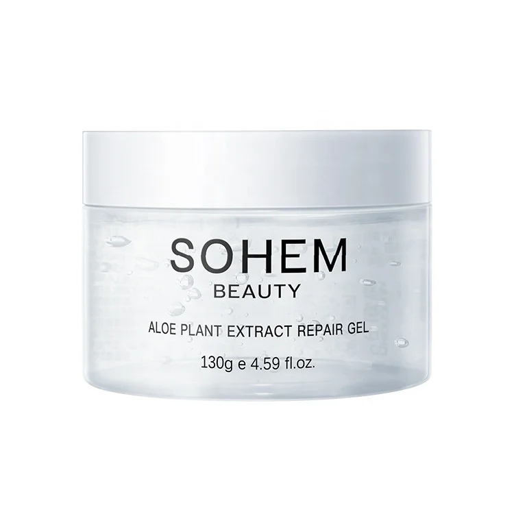 Private Label 130g Pure Organic Hydrating Nourishing Face Skin Care Natural 100% Aloe Vera Soothing Gel