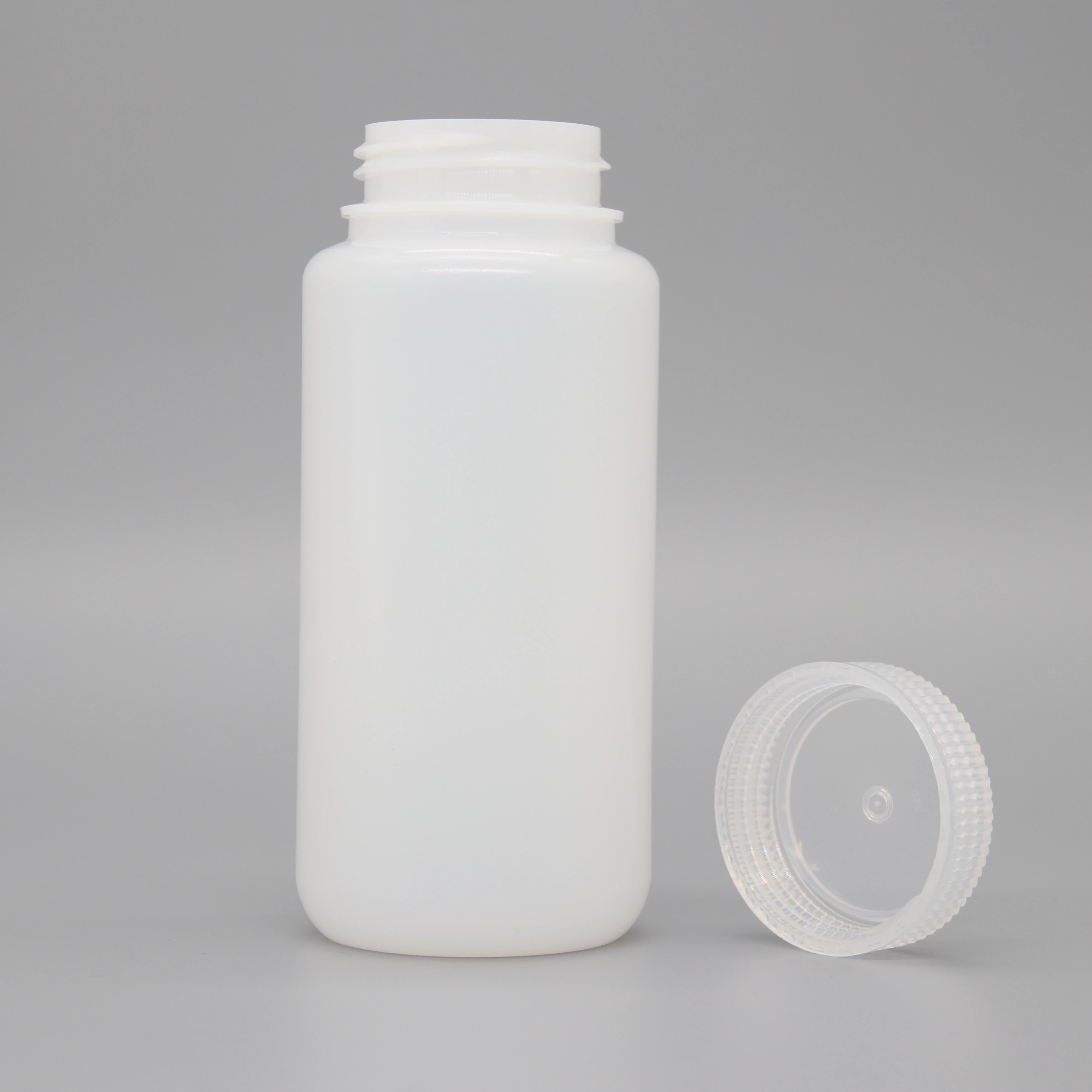 1 Litre Bottle Clear Bottle Storage Containers Chemical Plastic with Tamper Proof Cap Hdpe Plastic Packaging Round Screw Cap