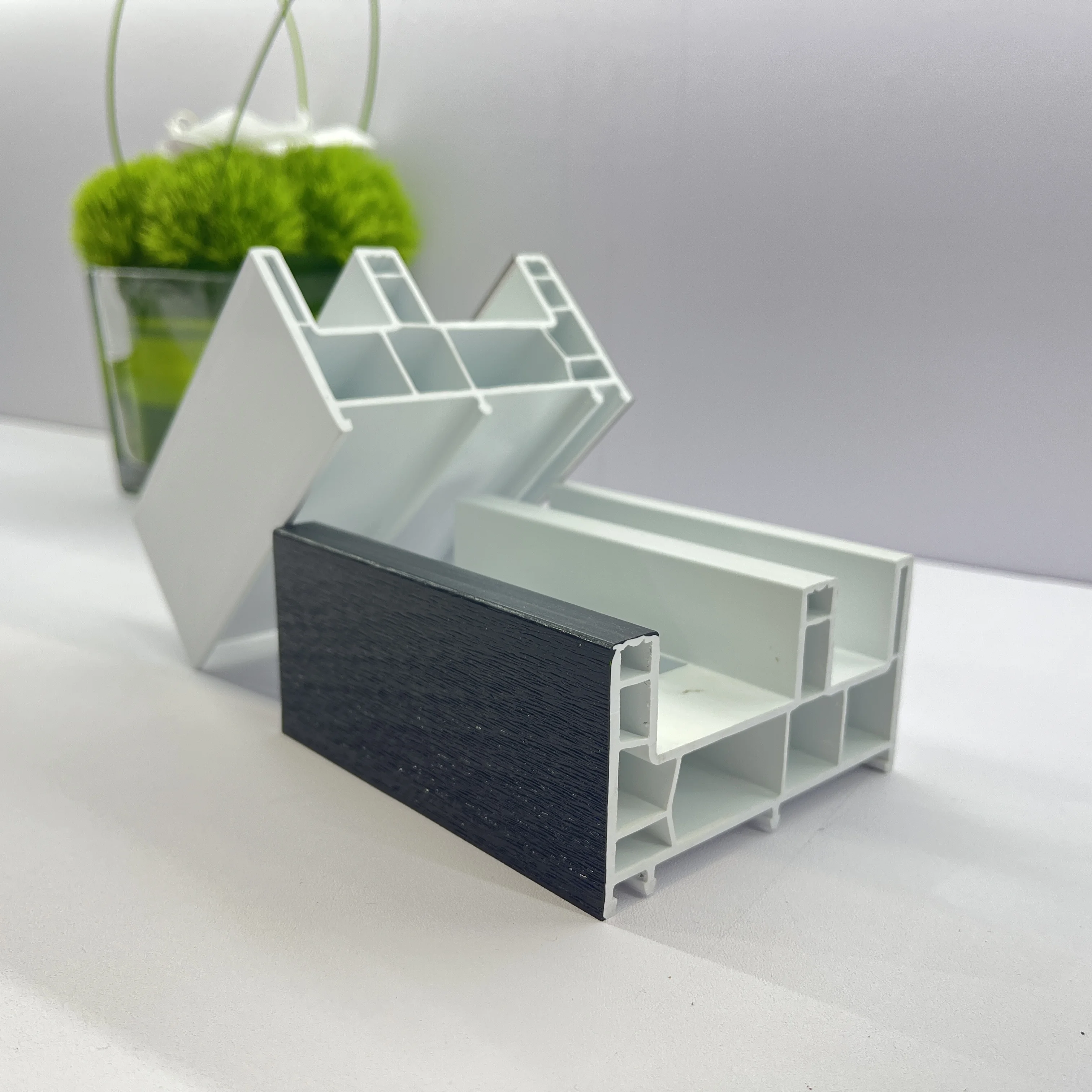Europe standard upvc window frame profile White UPVC Profile for Window And Door