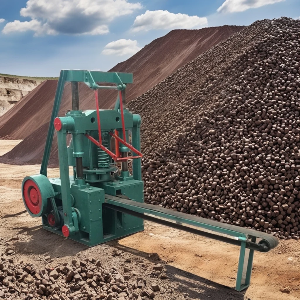 New Type 140 Coal Briquette Machine with Engine and Motor for Manufacturing Plant and Farm Industries