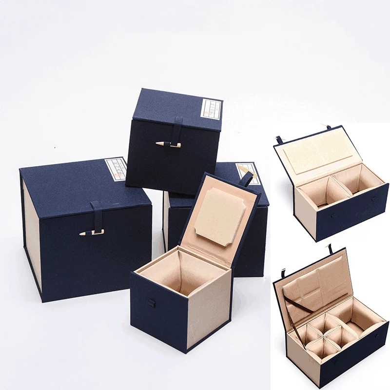 Wholesale Stock Ceramic Product Packaging Wood Box With Lining Perfume Box Glass Fragile Gift Box Packaging