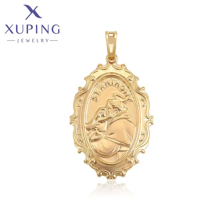 A00556748 xuping ювелирные изделия Мода 18k золотой цвет кулон элегантный простой Овальный Кулон
