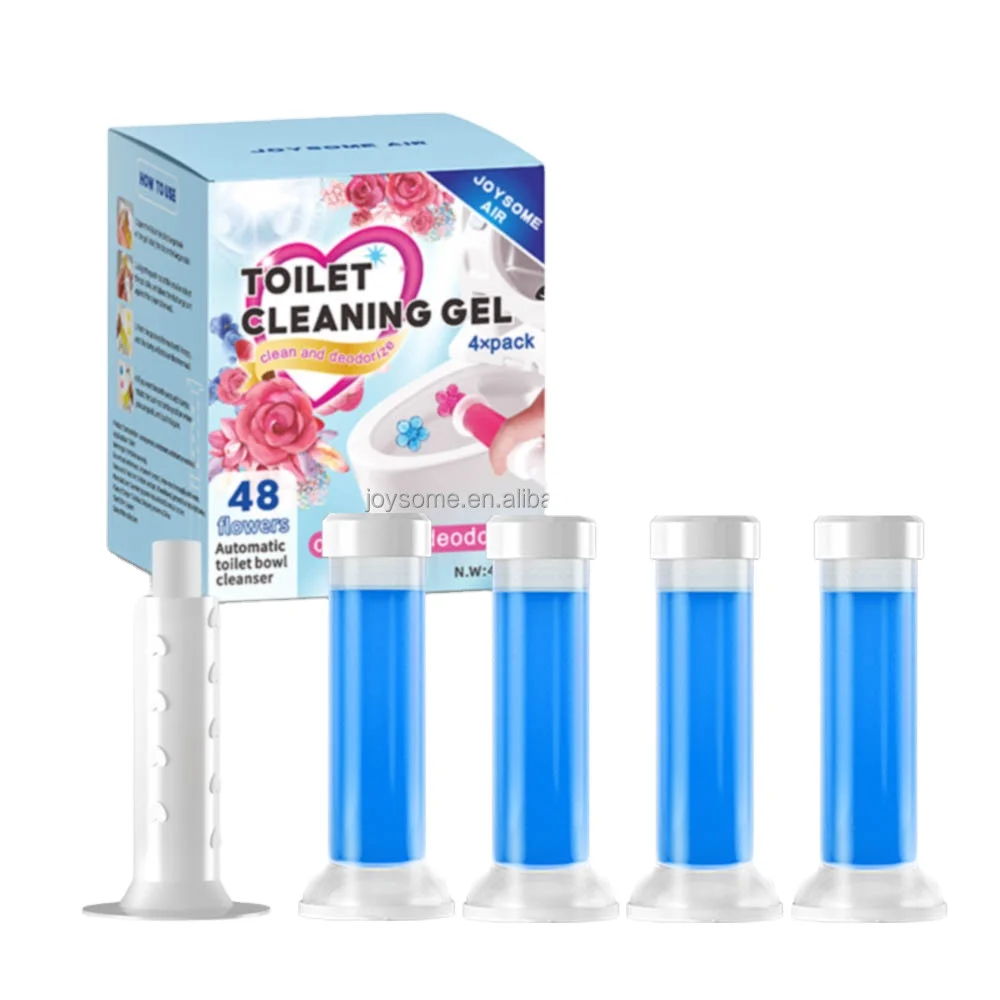 Hot sale 4PK Anti-Odor Fresh flower gel toilet bowl cleaner toilet gel stamp toilet cleaner