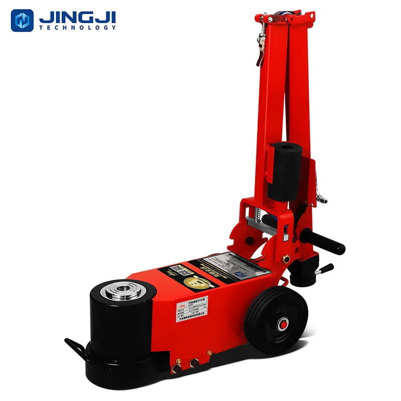 New Folding Handle Cheap Heavy Duty 80 Ton Pneumatic lifting Jack 50 Ton Air Chromed Hydraulic Floor Jack For Truc