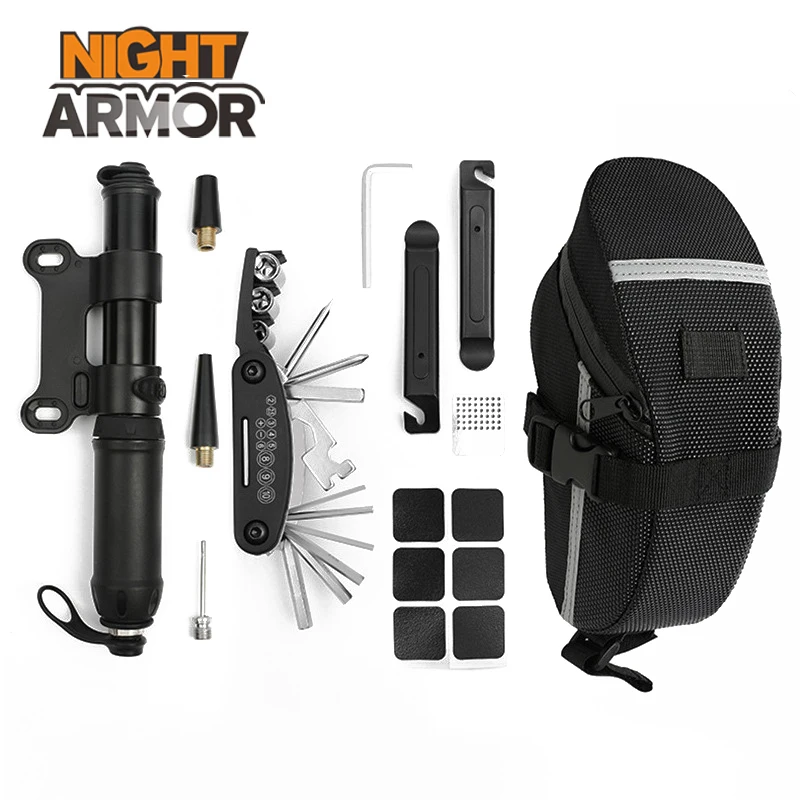 Bicycle tire repair tools set cycling equipment bicycle repair tire wrench Repair Maintenance Kit