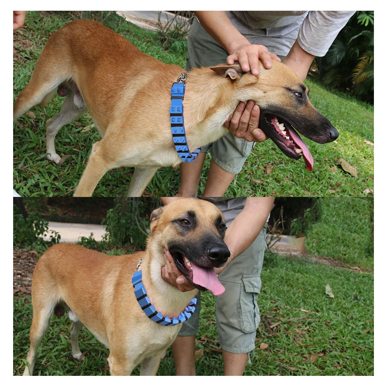 Tactical K9 Dog Training Collar XL Martingale With Poly Coated Nylon Durable Stainless Steel Chain Breakaway Plastic Feature