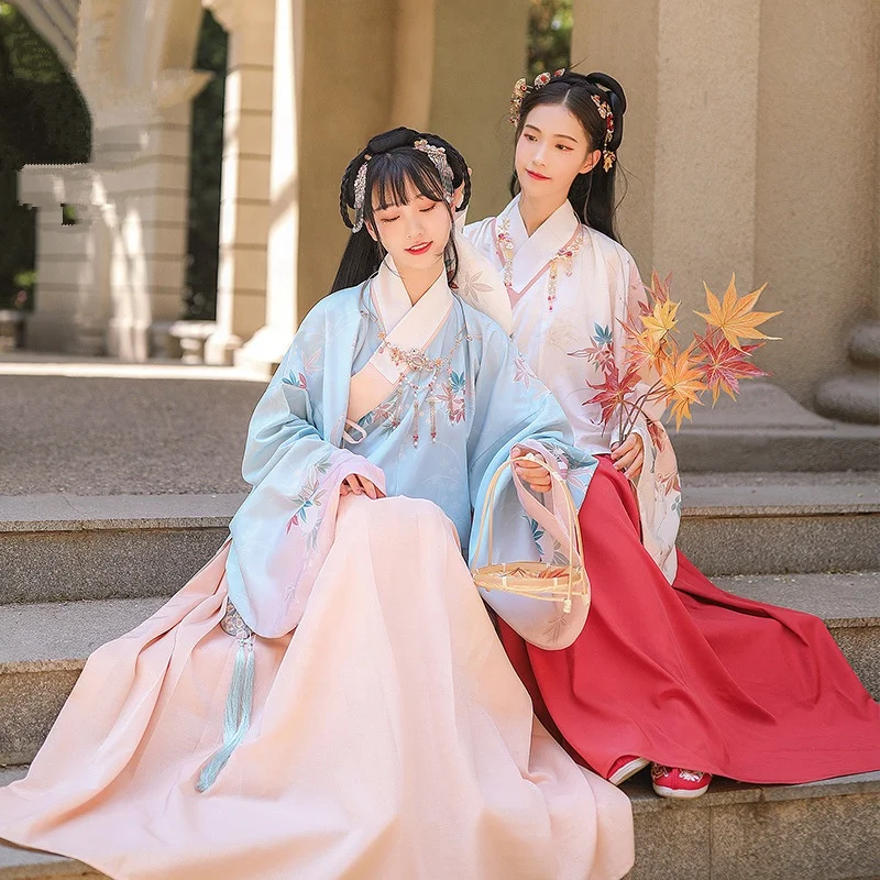 Одежда в китайском стиле, традиционное китайское платье ханьфу, платье для женщин