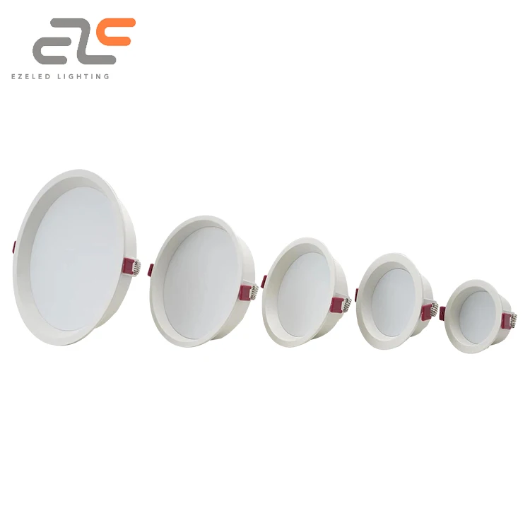 EZELED Best Selling Recessed Anti-Dazzle Aluminum Thin Round Panel Lamp 8 12 15 24 30 W Led Panel Light