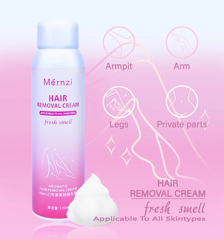 Private Label Body Hair Removal painless Depilation Spray ready for shipment