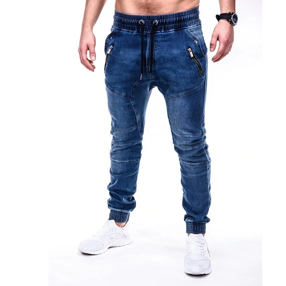 2021 модные джинсы с заплатками на возраст до конические морщин уличные мужские джинсовые брюки для детей с карманами