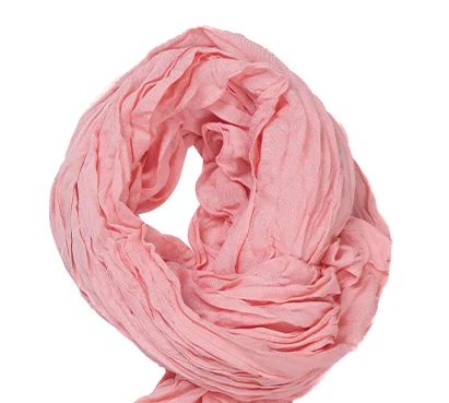 2023 bamboo fibre crinkle women fashion scarf