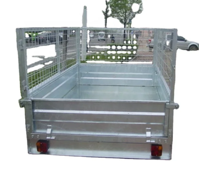 Заводского изготовления грузовой полу Трейлер с клетка из оцинкованной CT0080D