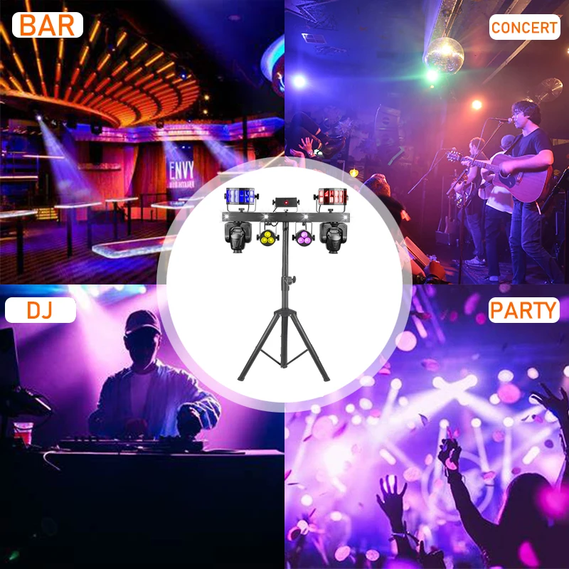 Portable Gig Bar Move Dj Lighting System With Stand Gig DJ Bar Lighting Dj Equipment Disco Stage Party Lights Bar