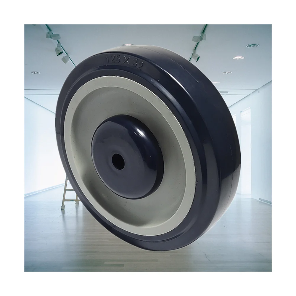 SQ custom Castor 75mm 100mm 3inch 4inch polyurethane PU caster wheel for shopping cart