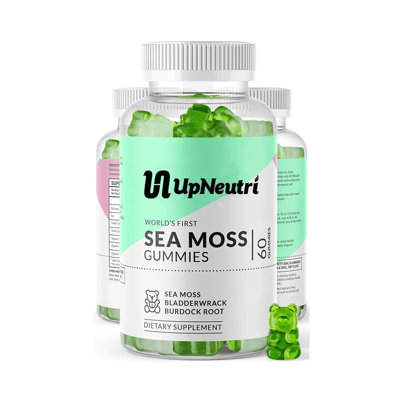 OEM/ODM ирландский морской мох и Bladderwrack с добавкой корня лопатки, здоровая кожа и функция детоксикации Keto