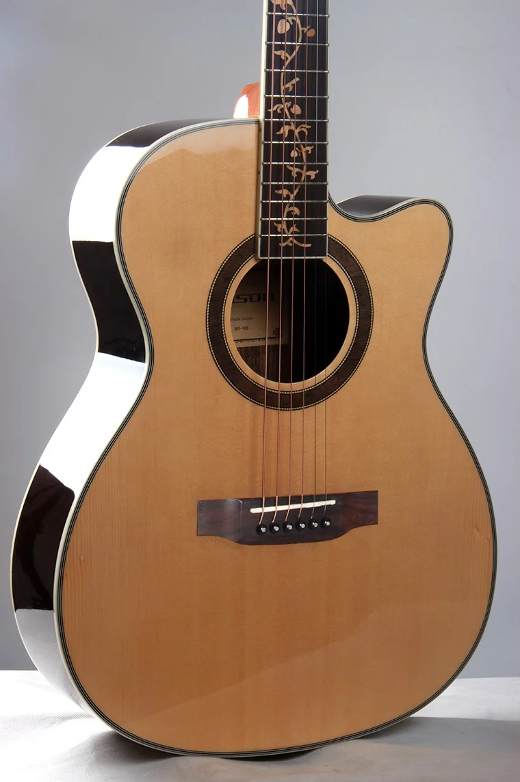 free shipping high quality mahogany neck rosewood back 6 12 strings electric 40 inch high gloss acoustic guitar with equalizer